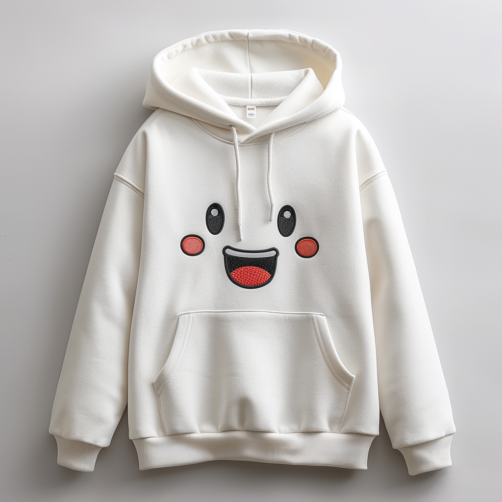 Cozy sweatshirt with smileymoji design